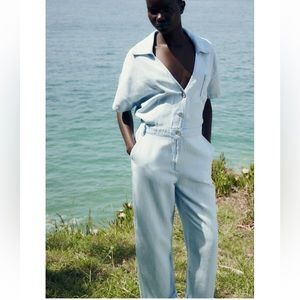 Zara Denim Jumpsuit
